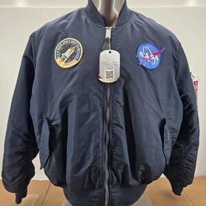 ALPHA INDUSTRIES MA-1 NASA FLIGHT  MENS JACKET NYLON  MJM21093C1 XXL
